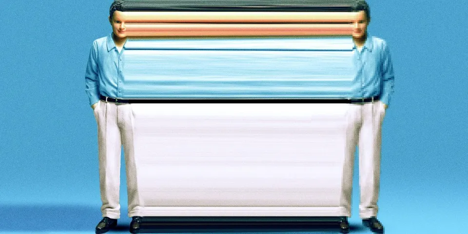 The illustration from MIT Technology Review's feature on digital twins